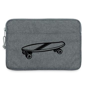 Skateboard - Laptop bag 13" - heather grey - Front