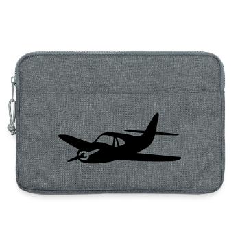 Propeller planes - Laptop bag 13" - heather grey - Front