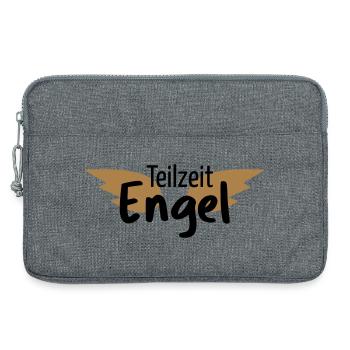 Engel Teilzeitengel Flügel Held Heldin Geschenk - Laptoptasche 13" - Grau meliert - Vorne