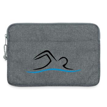SCHWIMMEN - Laptoptasche 13" - Grau meliert - Vorne