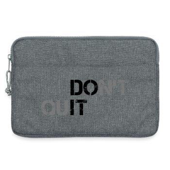 Nicht Aufgeben - Laptoptasche 13" - Grau meliert - Vorne