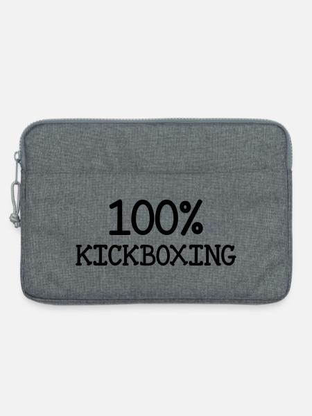 Kickboxen / Kickboxing / Kickboxer / Kick Boxing - Laptoptasche 13" - Grau meliert