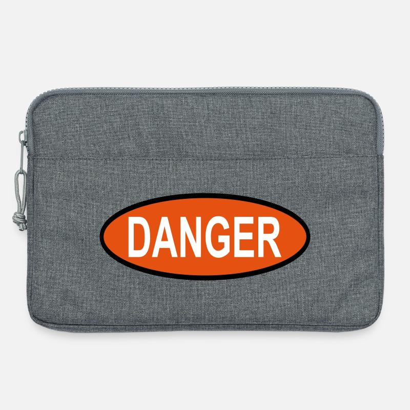 Danger - Laptop bag 13" - heather grey