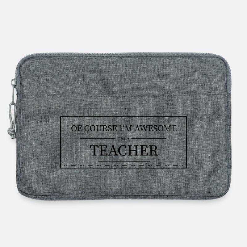 Lehrer - Laptoptasche 13" - Grau meliert