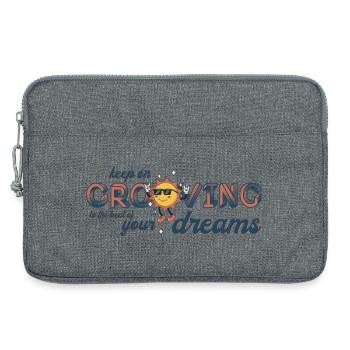 keep on grooving 70th retro music spruch - Laptoptasche 13" - Grau meliert - Vorne