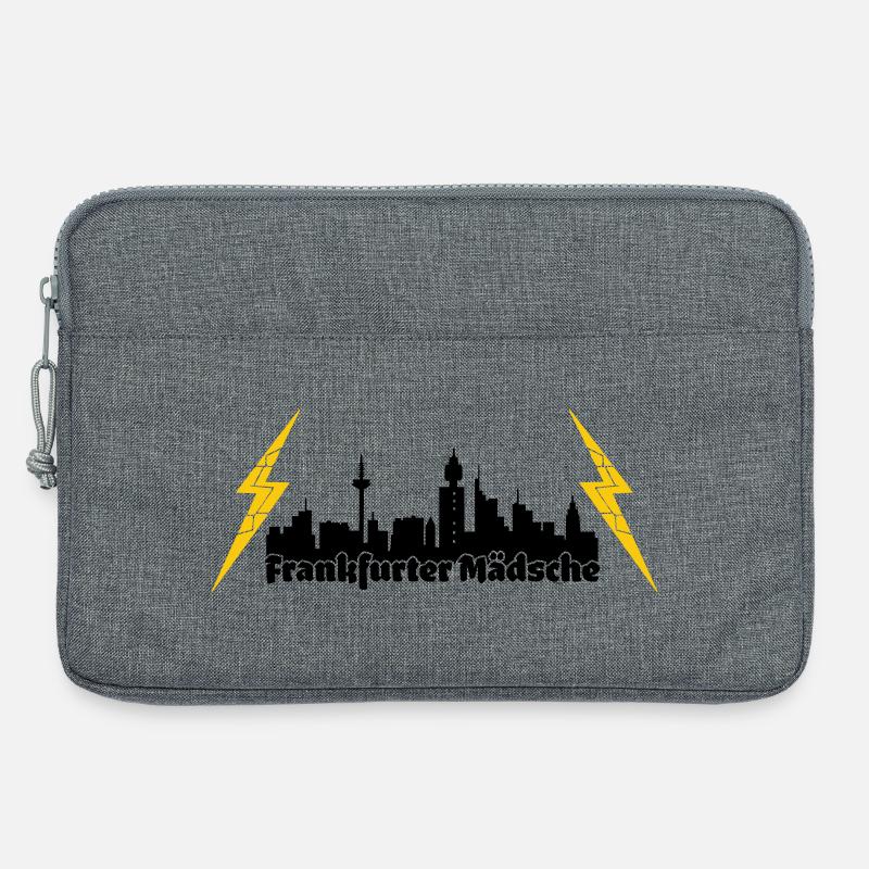 Frankfurter Maedsche ffm skyline - Laptoptasche 13" - Grau meliert