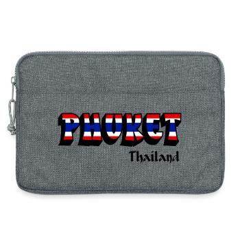 Phuket Thailand flag design - Laptop bag 13" - heather grey - Front