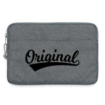 Original Schriftzug - Laptoptasche 13" - Grau meliert - Vorne