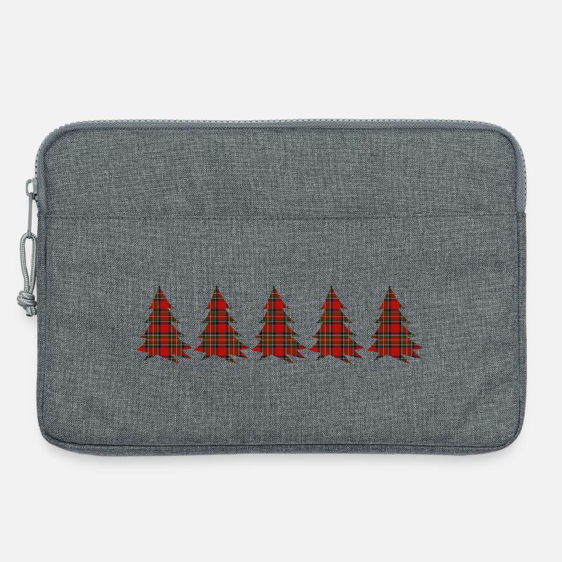 Wald-Tartanbäume - Laptoptasche 13" - Grau meliert