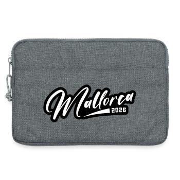 Mallorca 2026 lettering - Laptop bag 13" - heather grey - Front