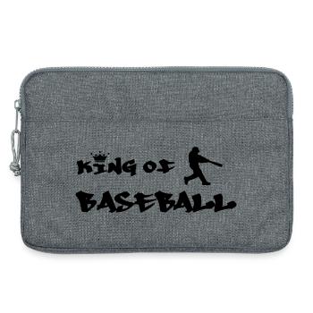 le roi du baseball - Sacoche pour ordinateur portable 13 pouces - gris chiné - Devant