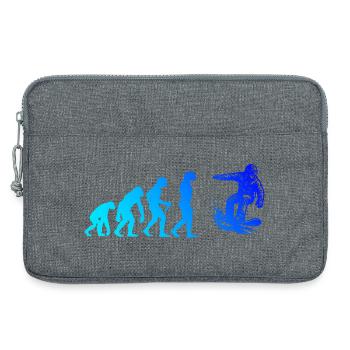 Œuvres modernes de snowboard - Sacoche pour ordinateur portable 13 pouces - gris chiné - Devant