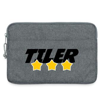 Tiler – pro tile laying precision trade - Laptop bag 13" - heather grey - Front