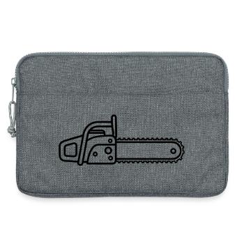 chainsaw - Laptop bag 13" - heather grey - Front