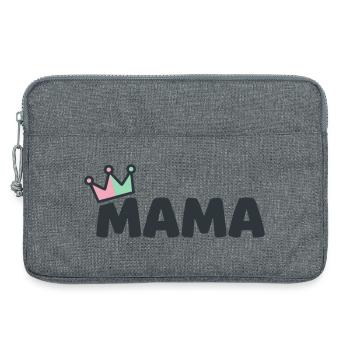 Maman Reine Héritière Meilleure Maman de la Fête des Mères - Sacoche pour ordinateur portable 13 pouces - gris chiné - Devant