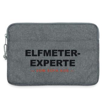 Elfmeter Experte Sofa - Laptoptasche 13" - Grau meliert - Vorne