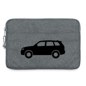 Car Silhouette - Laptop bag 13" - heather grey - Front