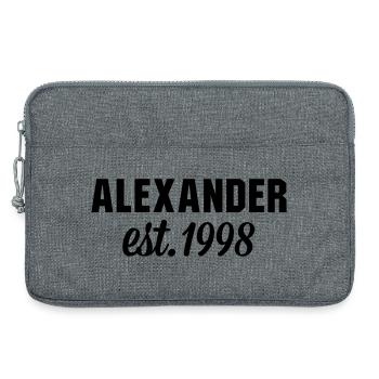 Alexander est 1998 - Laptoptasche 13" - Grau meliert - Vorne