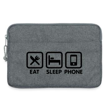 Essen Schlaftelefon - Laptoptasche 13" - Grau meliert - Vorne