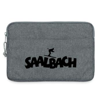Saalbach Österreich Ski Skifahrer - Laptoptasche 13" - Grau meliert - Vorne