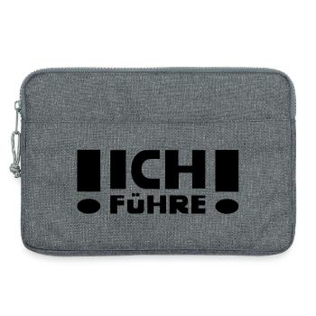 I lead - Laptop bag 13" - heather grey - Front