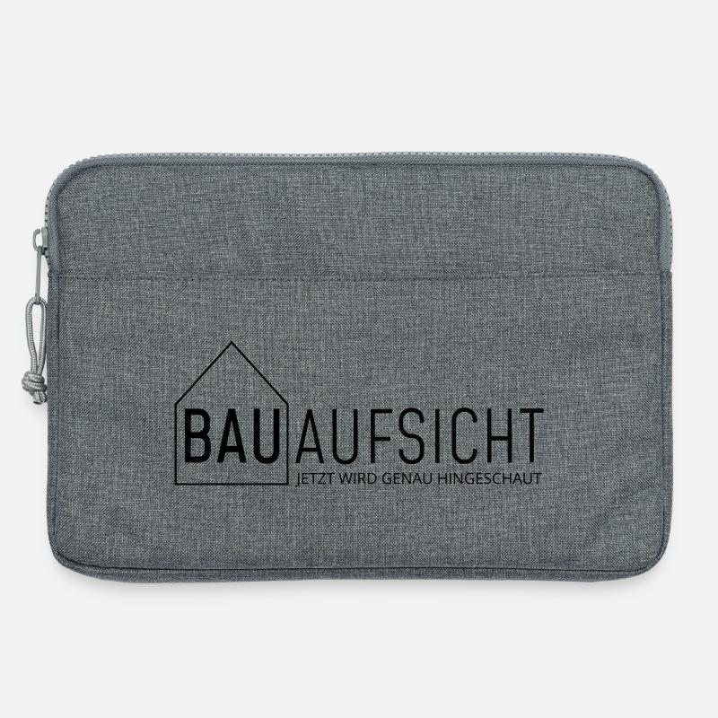 Bauaufsicht - jetzt wird genau hingeschaut! - Laptoptasche 13" - Grau meliert
