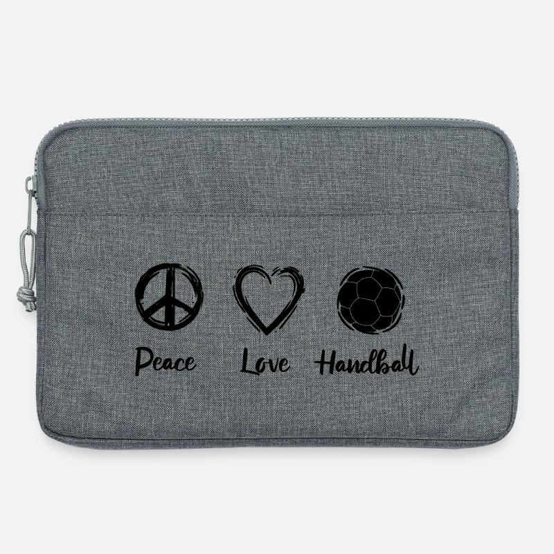 Handball Liebe - Laptoptasche 13" - Grau meliert
