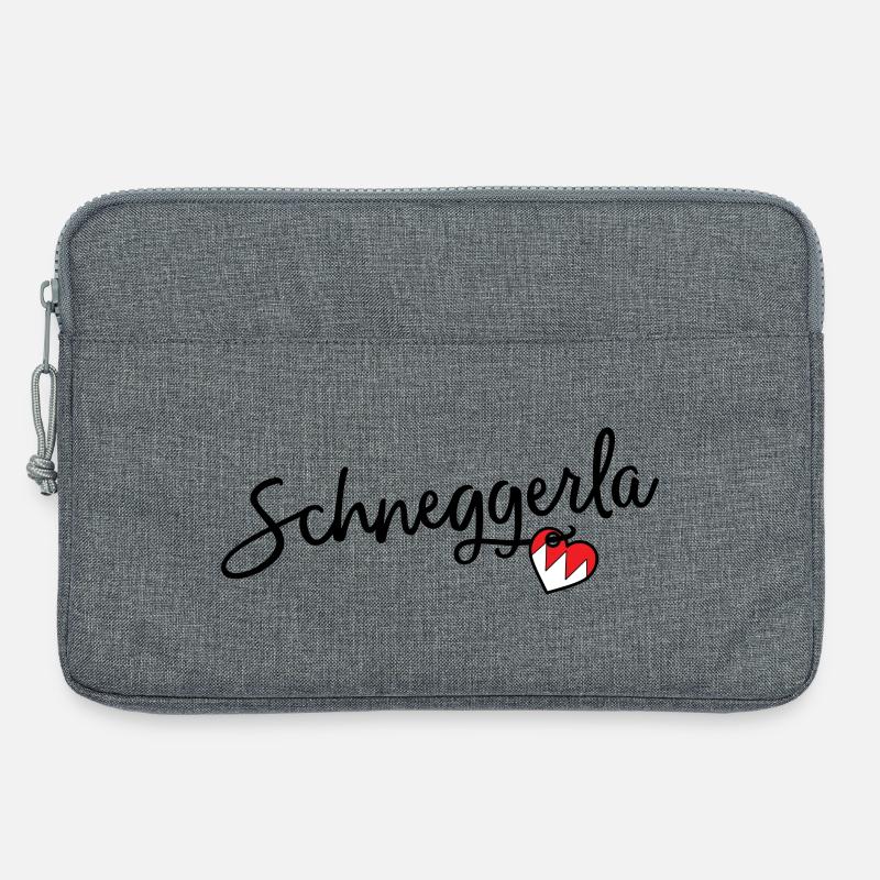 Schneggerla - Laptoptasche 13" - Grau meliert