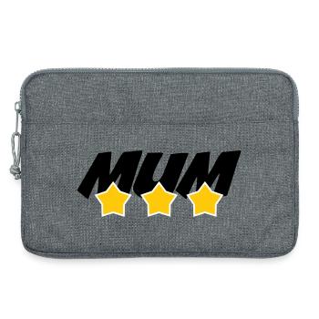 Best Mom - Mother's Day - Laptop bag 13" - heather grey - Front