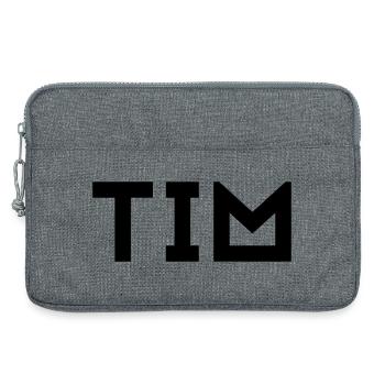 First name Tim - Laptop bag 13" - heather grey - Front