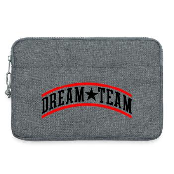 Travail d’équipe de rêve - Sacoche pour ordinateur portable 13 pouces - gris chiné - Devant