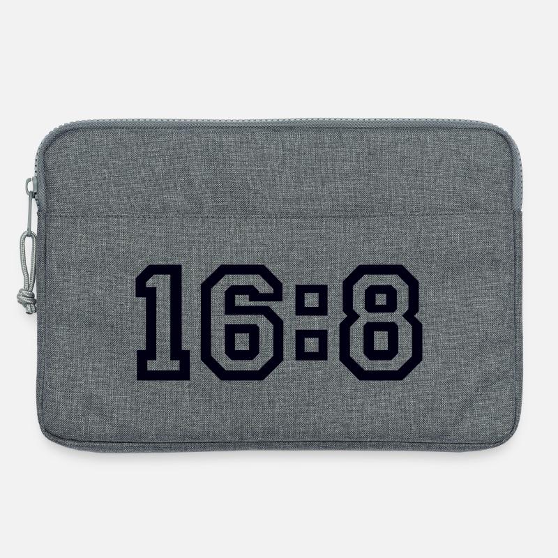 Diät 16 zu 8 - Laptoptasche 13" - Grau meliert