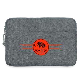 Palmen Insel Urlaub - Laptoptasche 13" - Grau meliert - Vorne