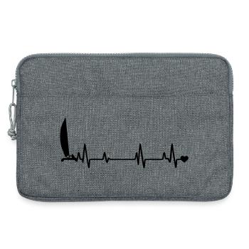 Voilier - Sacoche pour ordinateur portable 13 pouces - gris chiné - Devant