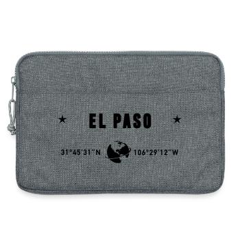 El Paso Texas Coordinates Planet Earth - Laptop bag 13" - heather grey - Front
