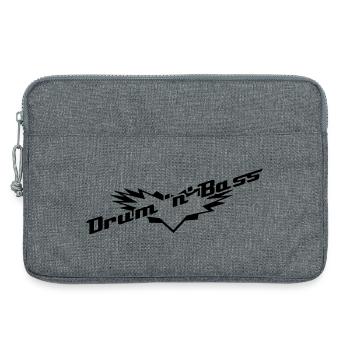 Drum 'n' Bass - Sacoche pour ordinateur portable 13 pouces - gris chiné - Devant