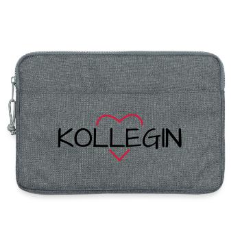 Colleague heart favorite colleague gift - Laptop bag 13" - heather grey - Front
