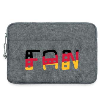 FAN - shirt Allemagne - Sacoche pour ordinateur portable 13 pouces - gris chiné - Devant