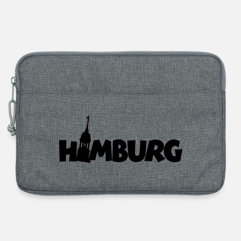 Hamburg Hamburger Michel - Laptoptasche 13" - Grau meliert