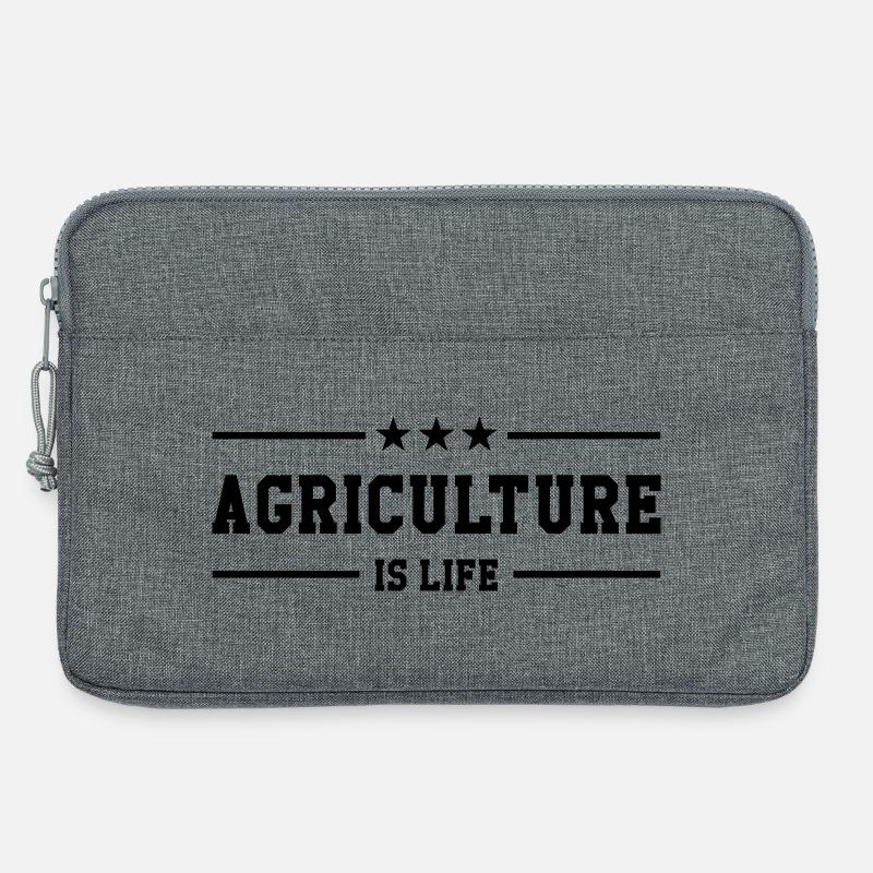 Agriculture is life - Laptoptasche 13" - Grau meliert