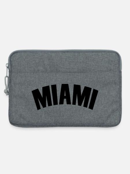 miami shirt - Laptoptasche 13" - Grau meliert