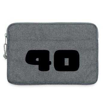 JAHRESTAG. ALLES GUTE ZUM GEBURTSTAG. ALLES GUTE ZUM GEBURTSTAG. - Laptoptasche 13" - Grau meliert - Vorne