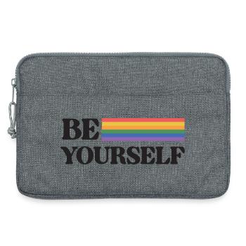 LGBT Pride Month - Be Yourself - Laptop bag 13" - heather grey - Front