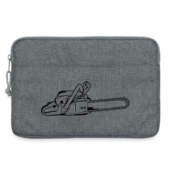 Chainsaw - Laptop bag 13" - heather grey - Front