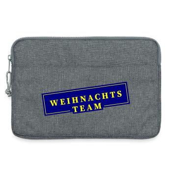 Weihnachts Team Weihnachten - Laptoptasche 13" - Grau meliert - Vorne