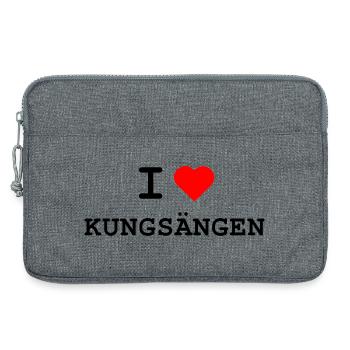 Ich liebe Kungsägen - I love Kungsägen - Laptoptasche 13" - Grau meliert - Vorne