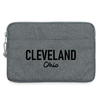 Cleveland - Ohio - États-Unis - États-Unis d’Amérique - Sacoche pour ordinateur portable 13 pouces - gris chiné - Devant