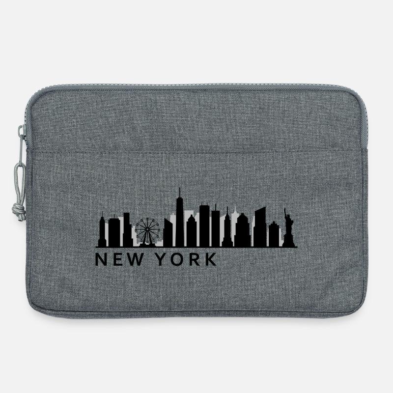 New Yorker Skyline - Laptoptasche 13" - Grau meliert