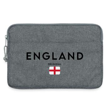 Flagge Englands, elegantes minimalistisches Design - Laptoptasche 13" - Grau meliert - Vorne