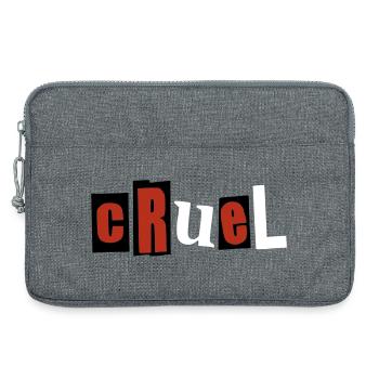 cruel - Laptop bag 13" - heather grey - Front